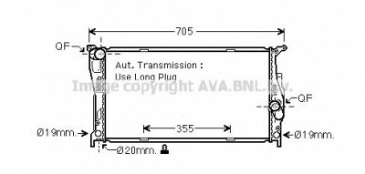 AVA QUALITY COOLING bw2542 -  Радиатор, охлаждение двигателя
